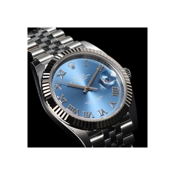 Rolex Datejust41 (’25) Roman Blue Dial Fluted Jubilee 126334 FULL SET