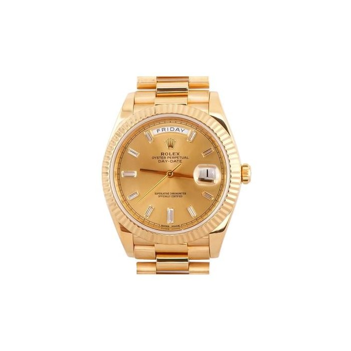 Rolex Day-Date40 Yellow Gold Champagne Diamond Dial 228238