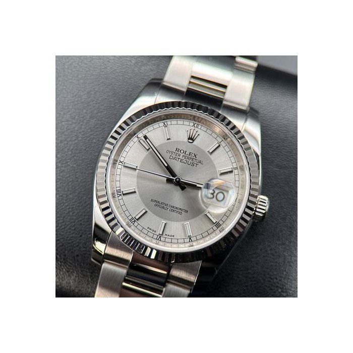 Rolex Datejust36 116234 Silver Tuxedo Dial