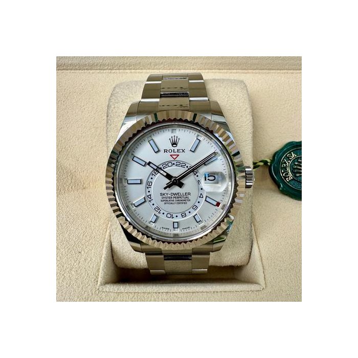 Rolex Sky-DwellerWhite Dial Full Set 2023 Ref. 326934
