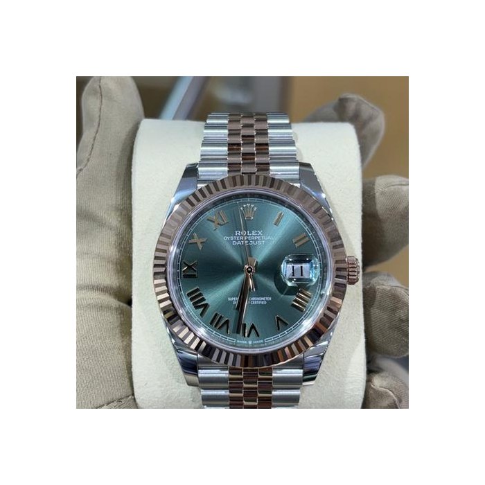 Rolex Datejust41 Green Dial Rose Gold and Steel Two Tone Jubilee 126331 NEW 2026 Model