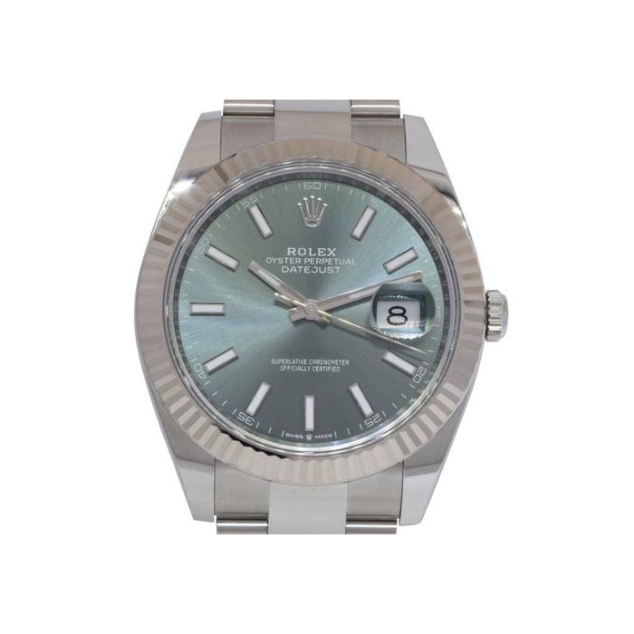 Rolex DatejustNEW Rolex Datejust 41 Steel & 18k WG Bezel Mint Green Dial Watch B/P ’25 126334