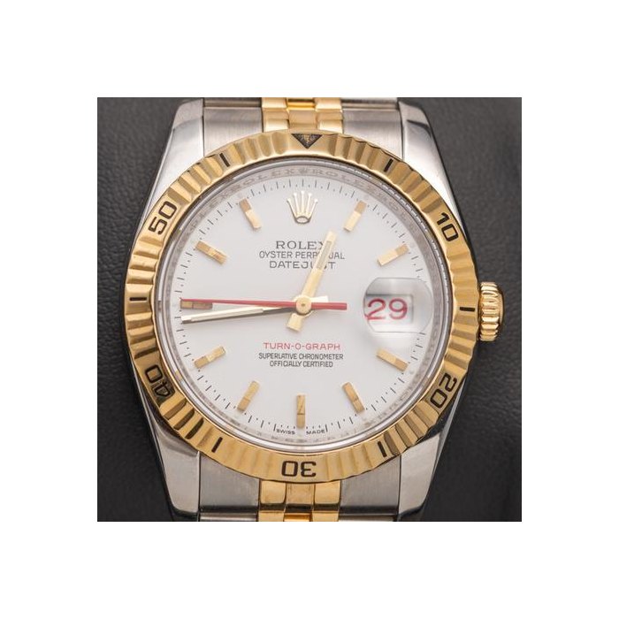 Rolex Datejust Turn-O-GraphTurn-O-Graph White Index Dial Appraisal Ref. 116263