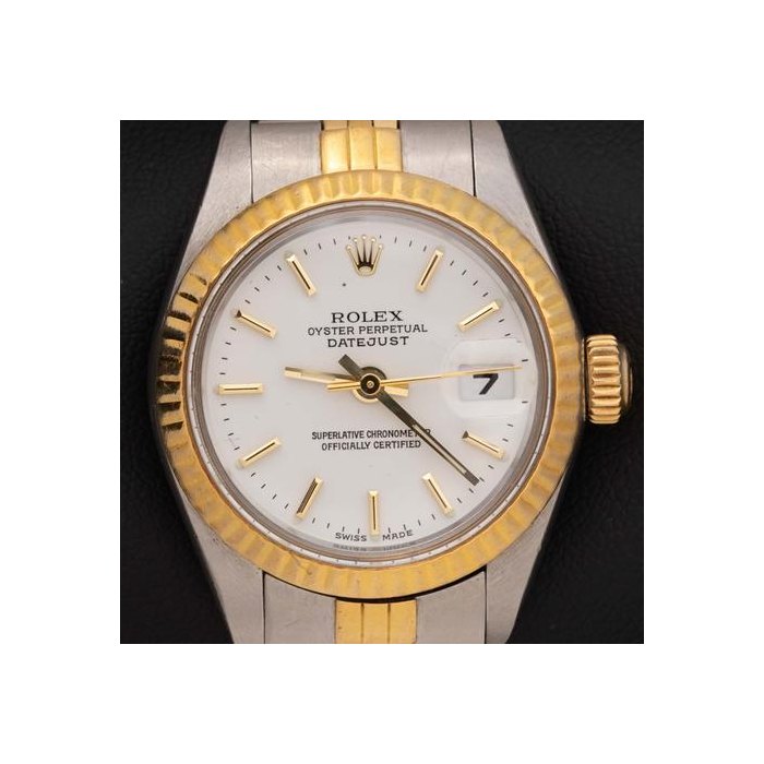 Rolex Lady-DatejustFactory White Index Dial Ref. 69173