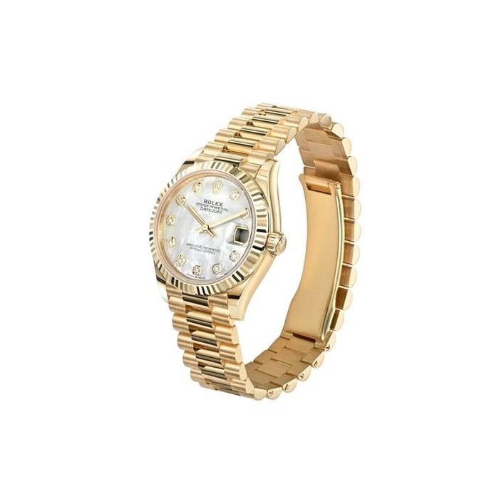 Rolex Datejust31 278278 18K Yellow Gold Mother of Pearl Diamond Dial Presidential Bracelet 31 mm (2026)