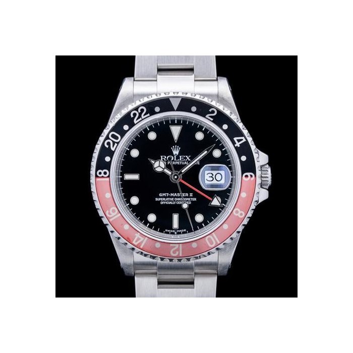 Rolex GMT-Master II16710 GMT-Master II Coke Bezel SS Black Dial Circa. 2000