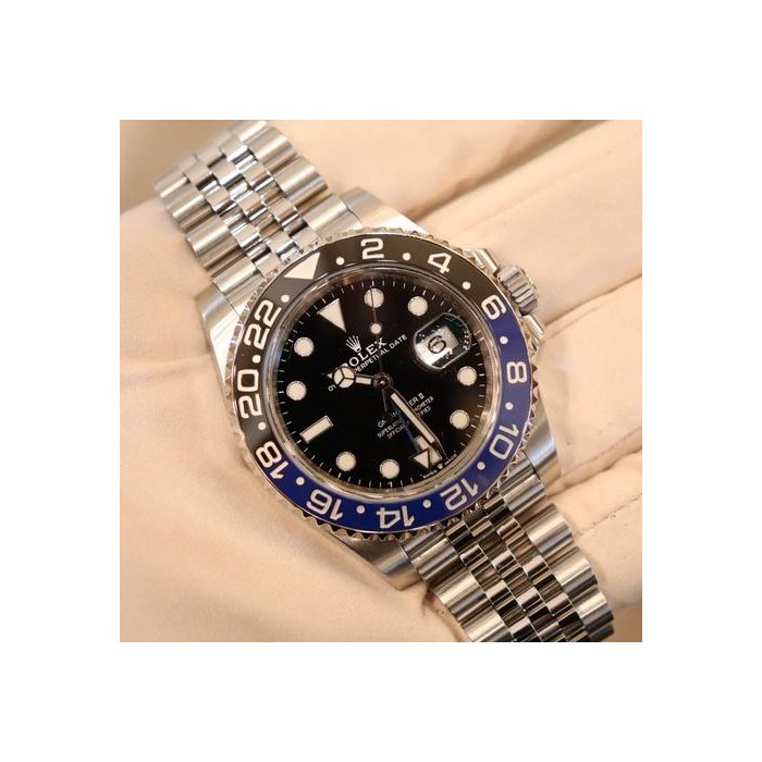 Rolex GMT-Master IIBatgirl Black Dial on Jubilee Bracelet 126710BLNR 2021 Black/Blue Ceramic Bezel Jubilee Bracelet Box & Papers