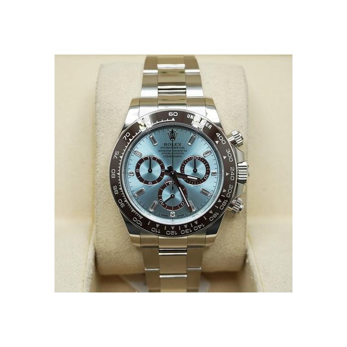 Rolex Daytona2024 Daytona Platinum Baguette Diamond Dial 126506