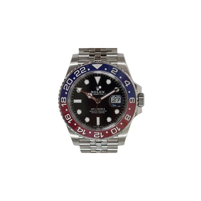 Rolex GMT-Master II"Pepsi" Stainless Steel Black Dial 126710BLRO