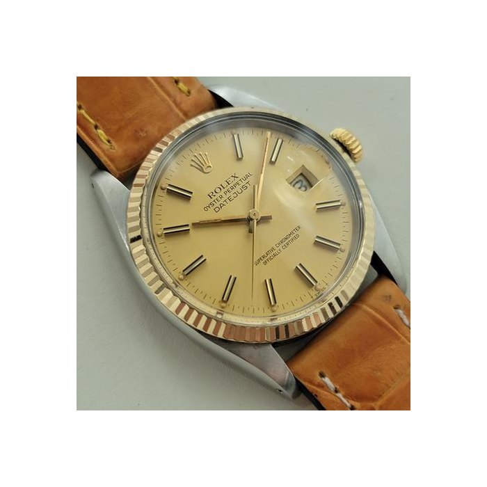 Rolex DatejustOyster Datejust Ref 16013 Mens 36mm 1970s 18k SS Automatic Swiss RA558B