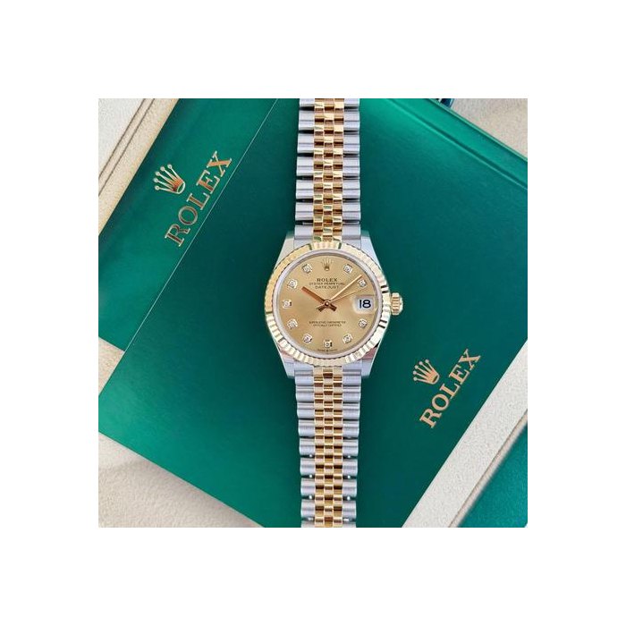 Rolex Datejust31mm UNWORN 2026 Champagne Diamond Fluted Jubilee 278273
