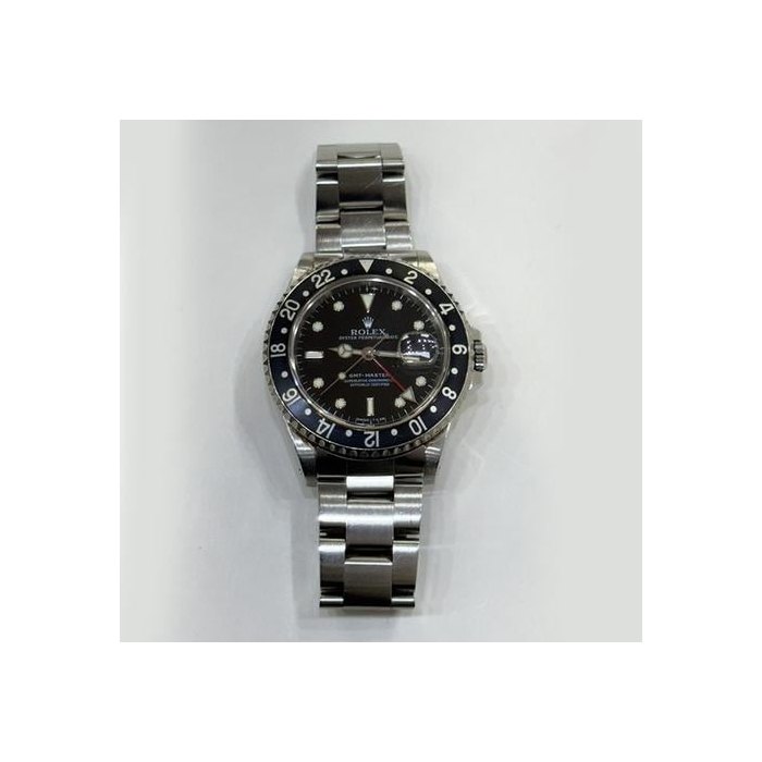 Rolex GMT-MasterTransitional Stainless Steel Black Dial 16700