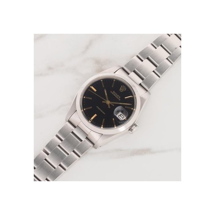 Rolex Oysterdate Precision6694 w/Black Glossy Dial - Papers