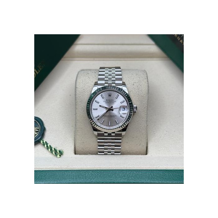 Rolex Datejust31 NEW 2025 Silver Index Dial Stainless Steel Fluted Bezel Jubilee Bracelet Ref. 278274