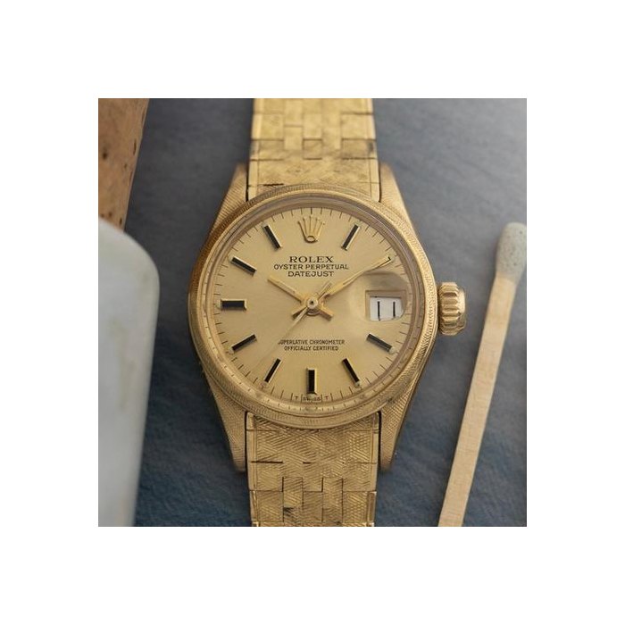 Rolex1970 President 18k Solid Yellow Gold 6520 - Mesh bracelet