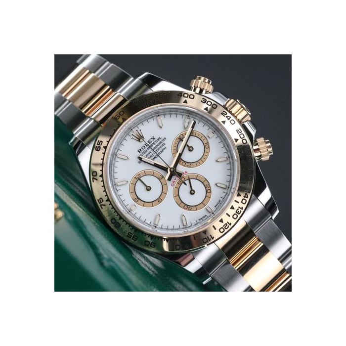 Rolex Daytona[COMPLETE SET] Two Tone White Dial 40mm Yellow Gold Oyster 126503 Cosmograph