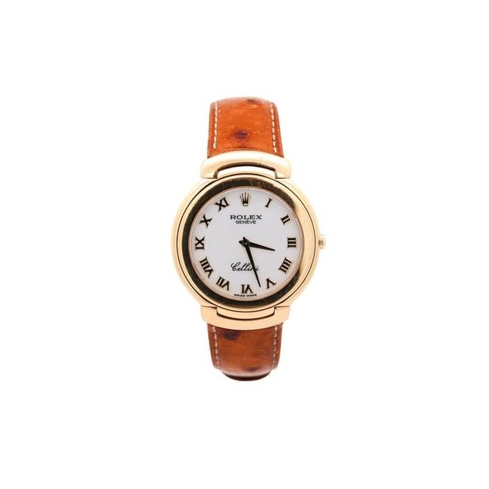 Rolex Cellini18K Gold 37mm 6623 On Leather Watch Box and Papers