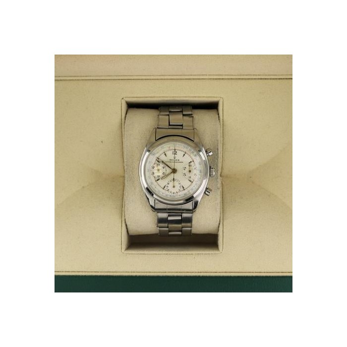 Rolex Chronograph1963 Chronograph Pre-Daytona 6034 Silver Dial Oyster Rivet C+I No Papers