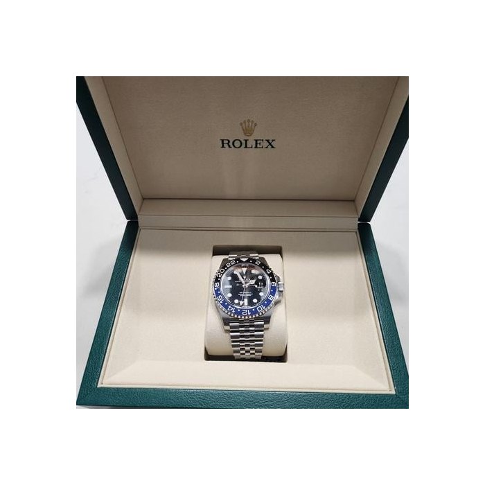 Rolex GMT-Master II2025 Model. Immaculate. Ref. 126710BLNR