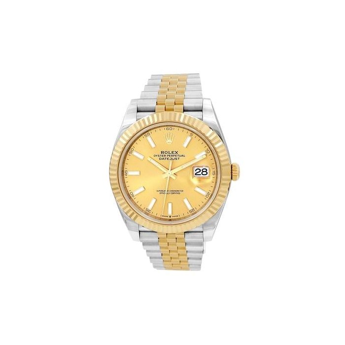 Rolex Datejust41 41mm 18k Gold/Steel Champagne Dial Year 2025 FULL SET Ref. 126333