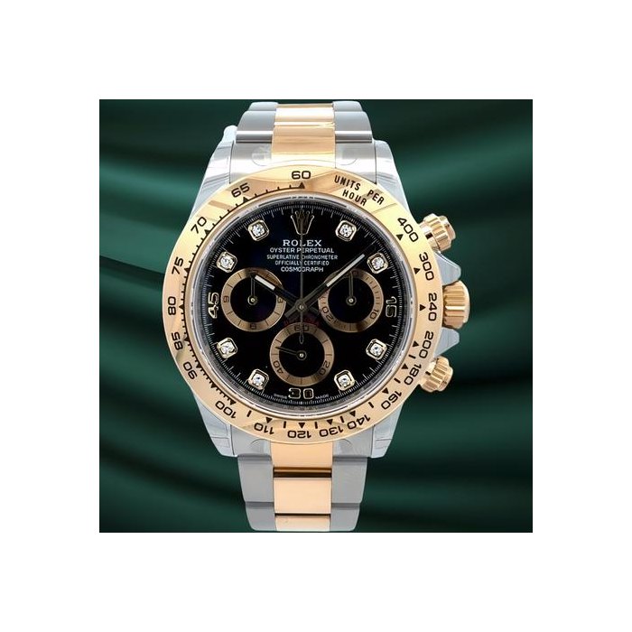 Rolex DaytonaCosmograph Daytona 116503-0008 Stainless Steel / Yellow Gold / Black - Diamond Dial Fullset