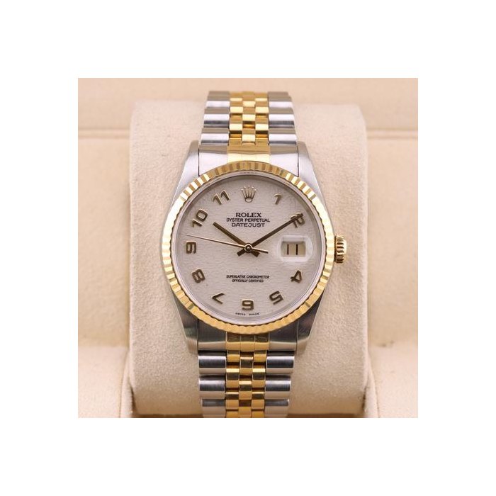 Rolex DatejustWhite Anniversary Jubilee Dial Ref. 16233