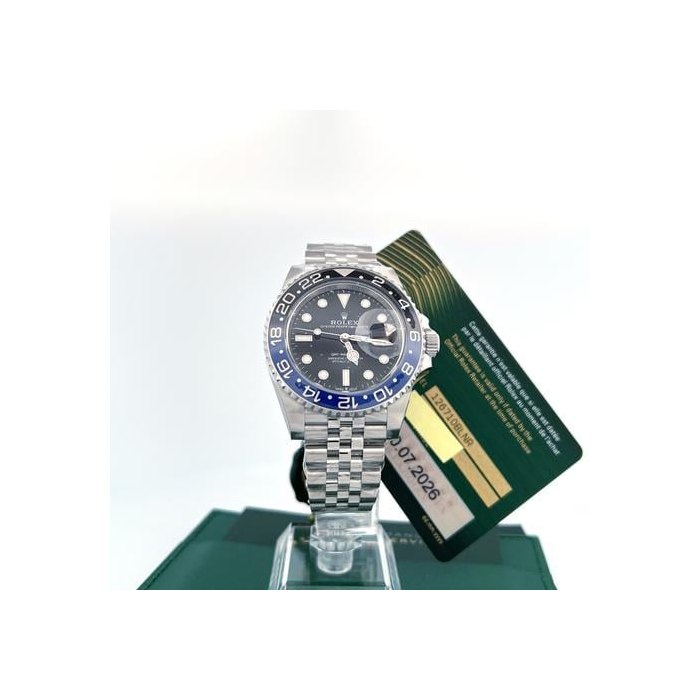 Rolex GMT-Master II126710BLNR “Batgirl” Jubilee — New-Style Card