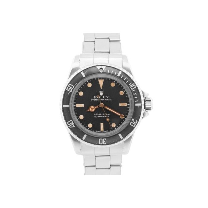 Rolex Submariner (No Date)VINTAGE 1966 Rolex Submariner PATINA Black 40mm Stainless Steel Automatic 5513