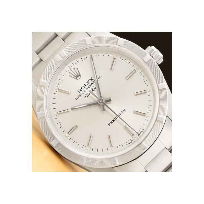 Rolex Air KingOyster Perpetual Air-king 14010 34mm Silver Dial Steel Oyster Watch