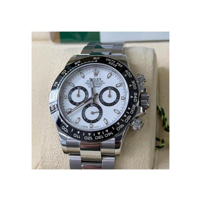 Rolex Daytona2017 - WHITE DIAL CERAMIC DAYTONA PANDA - REF 116500LN