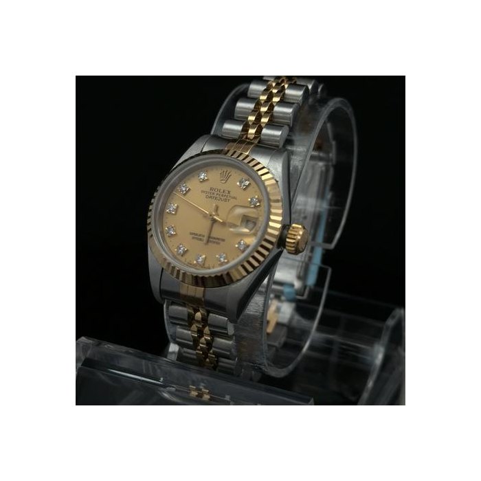 Rolex Lady-DatejustCgampagne Diamond Dial Ref. 69173