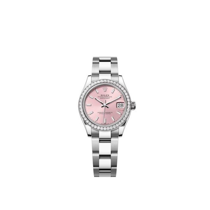 Rolex Datejust31 NEW 2026 Pink Index Dial Diamond Bezel Stainless Steel Oyster Bracelet Ref. 278384RBR