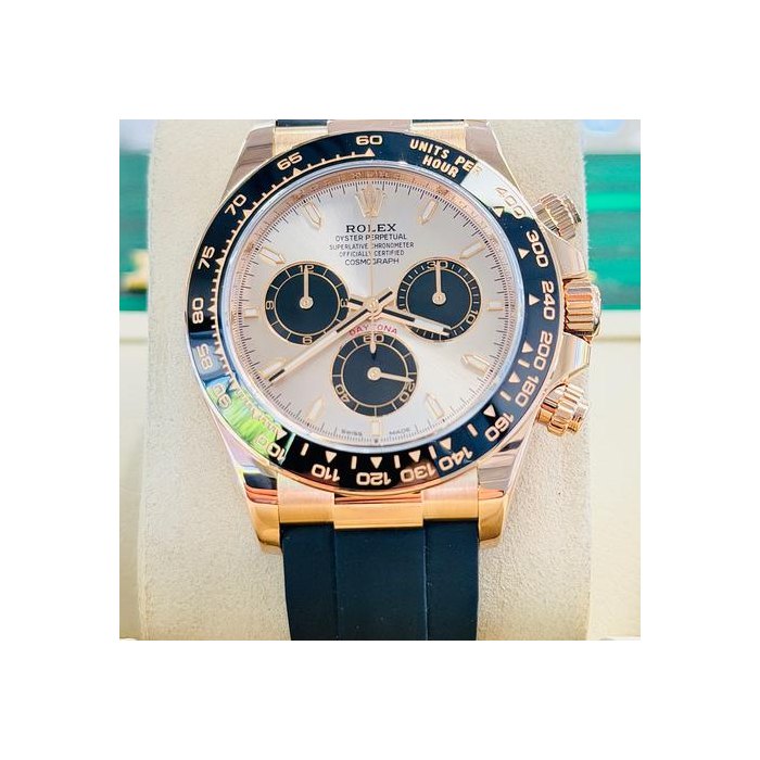 Rolex Daytona126515LN Rose Gold Oysterflex Sundust Dial MINT