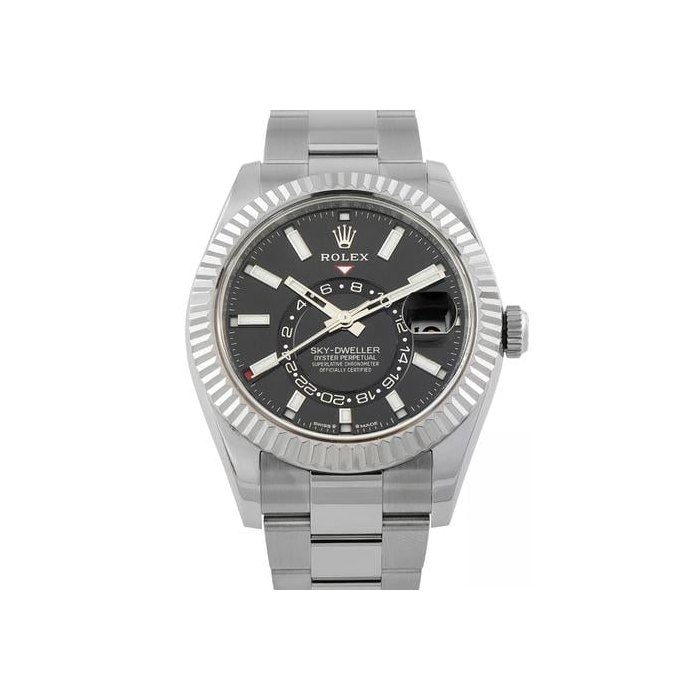 Rolex Sky-DwellerBlack Dial White Rolesor Watch 336934