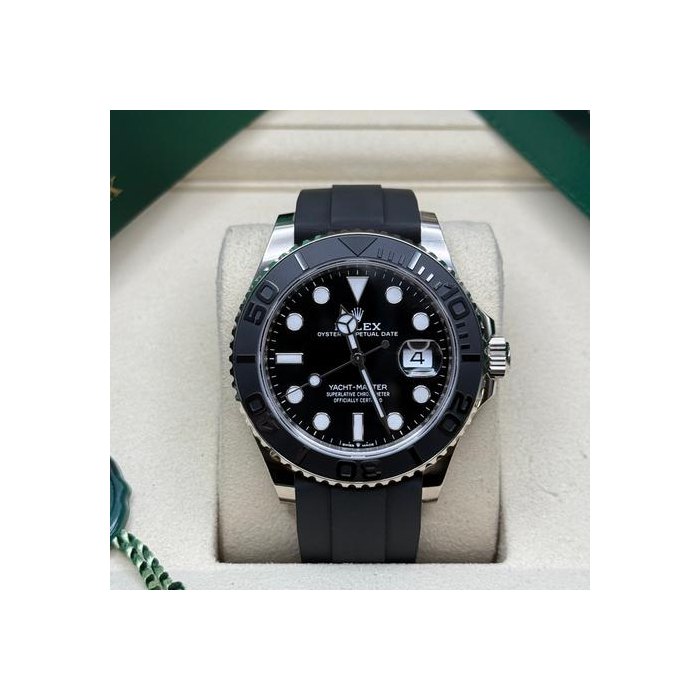 Rolex Yacht-Master42 NEW 2025 Intense Black Dial White Gold Ceramic Bezel Oysterflex Bracelet Ref. 226659