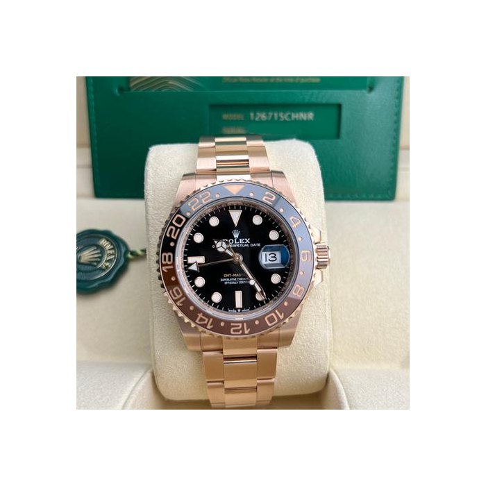 Rolex GMT-Master II126715CHNR GMT-Master II "ROOTBEER" 18K Rose Gold