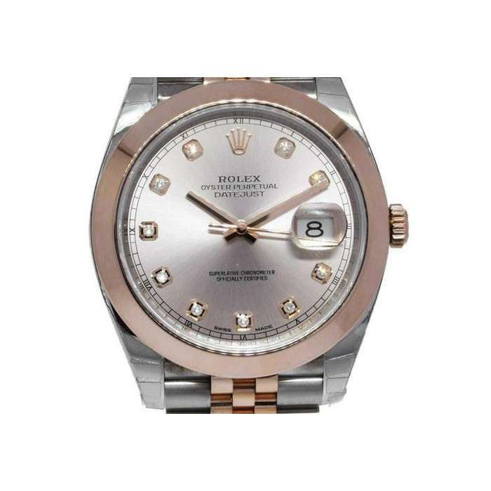 Rolex Datejust41 18K Rose Gold/Steel Sundust Dial Watch Box/Card ’19 126301
