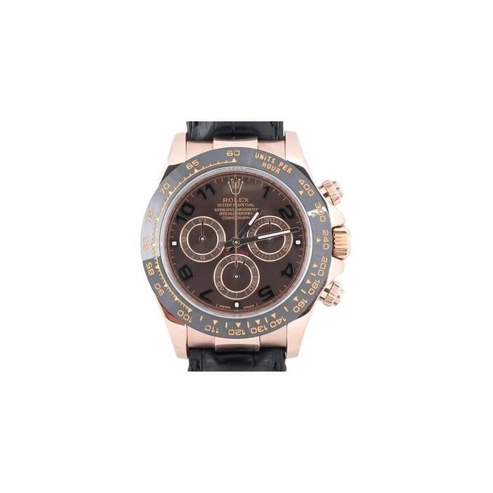 Rolex DaytonaRose Gold Brown Arabic Dial 116515LN