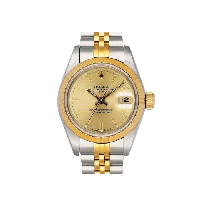 Rolex Lady-Datejust69173 Champagne Dial Ladies Watch Box Papers