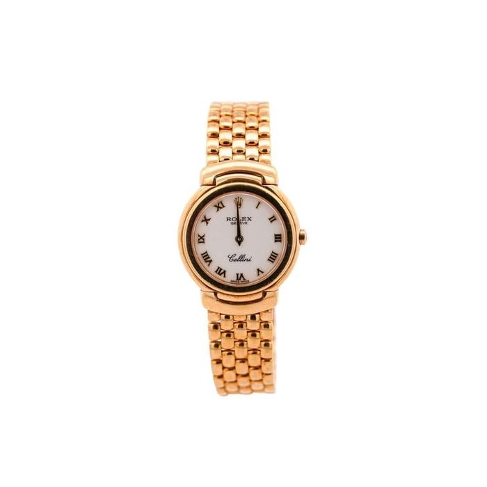 Rolex Cellini6621 Vintage 18K Yellow Gold White Dial Quartz