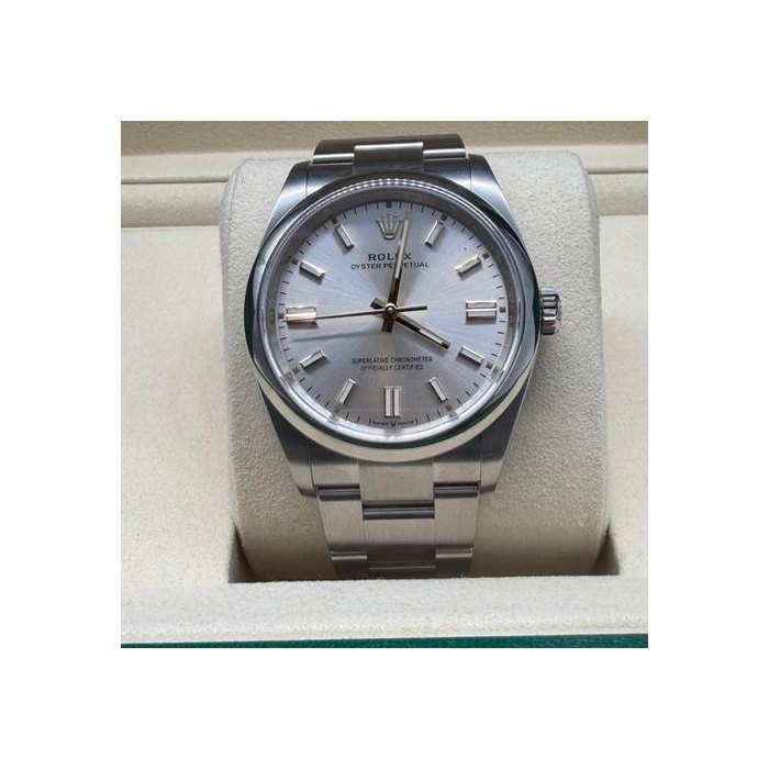 Rolex Oyster Perpetual36 Oyster Perpetual 36mm Silver Dial Complete Set Ref. 126000
