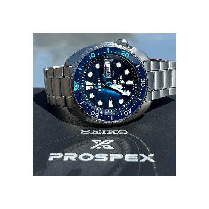 Seiko Prospex"the Great Blue" Special Edition Scuba Padi Seiko Prospex SRPK01 PADI King Turtle "Great Blue" Wave Dial Ref. SRPK01K1