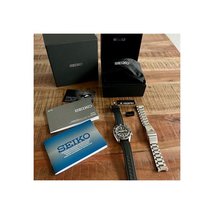 Seiko ProspexDark Depht Gmt Auto Full Set inkl. Kautschukband Ref. SPB383J1