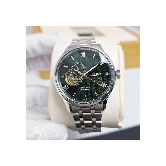 Seiko PresageSARY237/SSA463 Seiko PRESAGE Japanese Garden Men's Mechanical Metal Watch Strap JDM Warranty date starts from 2026