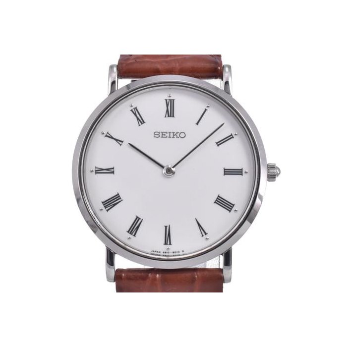 Seiko Classicmechanical SCVL002(6810-8000) Hand Winding Men's Watch Q #148919