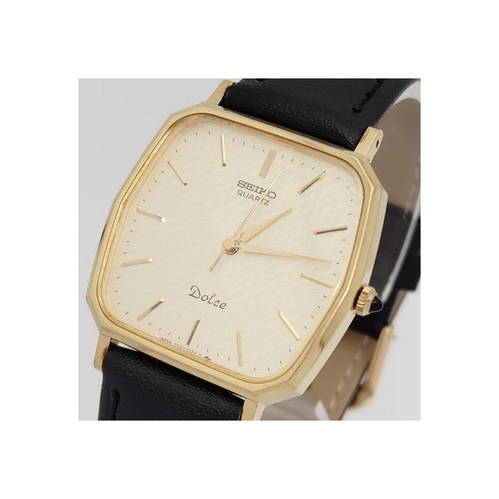 Seiko DolceGold Men's Quartz Watch Seiko Dolce From Japan Watch only champagne dial 29mm gold-tone case Ref. 7731-5120