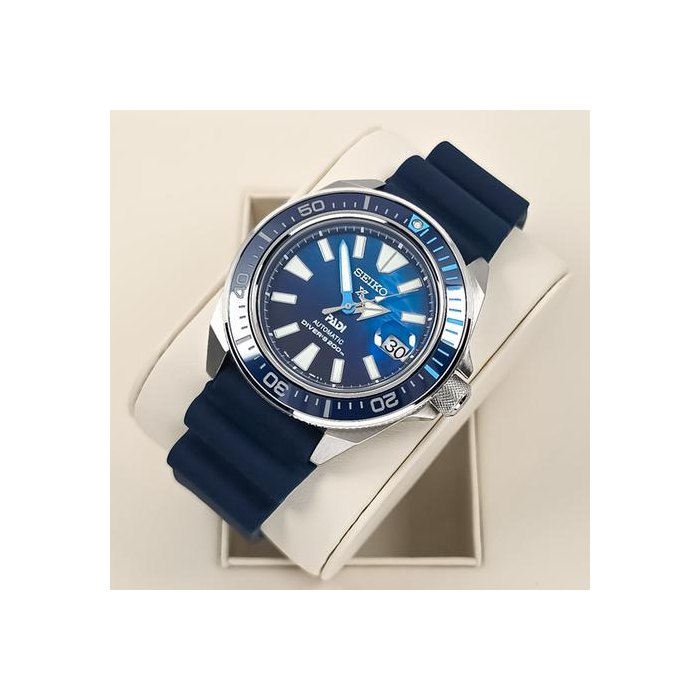 Seiko ProspexPadi Padi Special Edition 43.8mm Steel Case Blue Rubber Strap SRPJ93 New 2026 Never Worn Box and 3 Years Official Warranty Ref. SRPJ93K1
