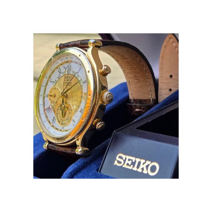 Seiko ChronographAge Of Discovery Perpetual Calendar Seiko Age Of Discovery Pepertual Calendar + pudelko Ref. 6M13-0010