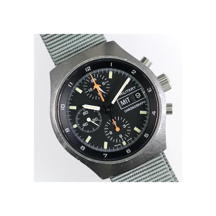 SinnMilitary Chronograph Lemania 5100 vintage Natostrap 40mm Herren