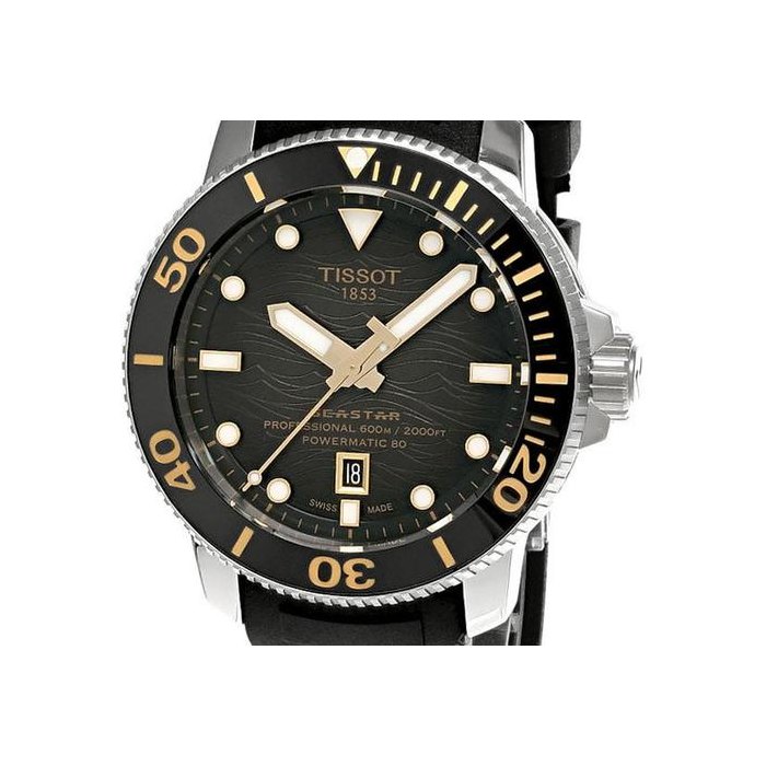 Tissot Seastar 2000Professional 46MM Rubber Men's Watch T120.607.17.441.01 / T1206071744101